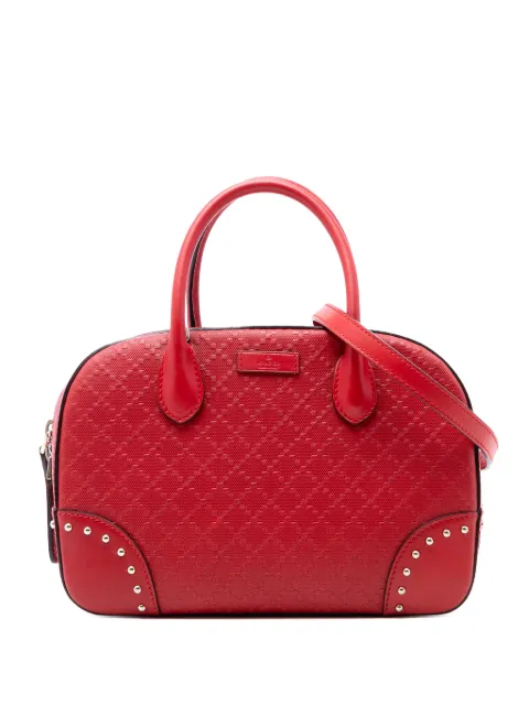 Gucci Pre-Owned 2016-2026 Diamante Bright Leather satchel Red APC37TKVZOAZVKYS