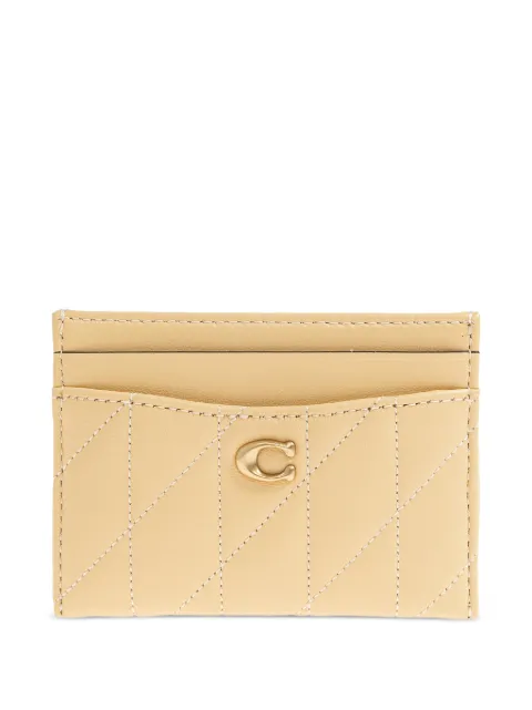 Coach quilted-design leather cardholder Neutrals CM434