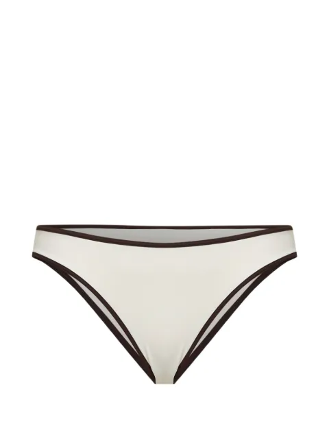 MC2 Saint Barth contrast-trim bikini bottoms Neutrals MAIA00201600L