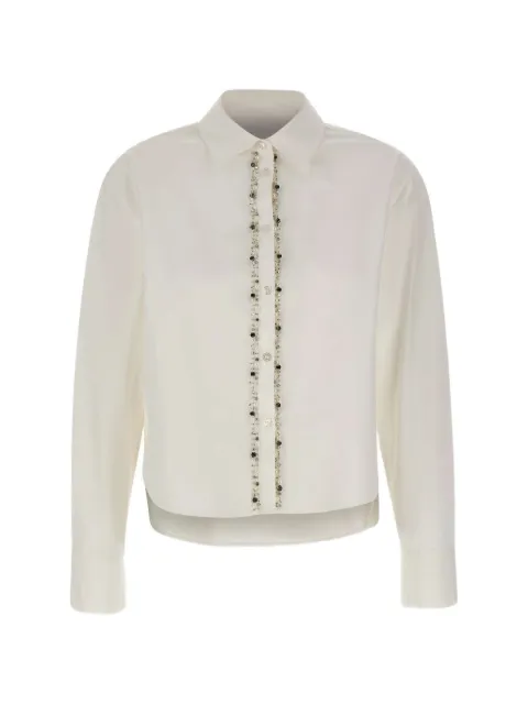 kaos bead-embellished cotton shirt White RP1NT020