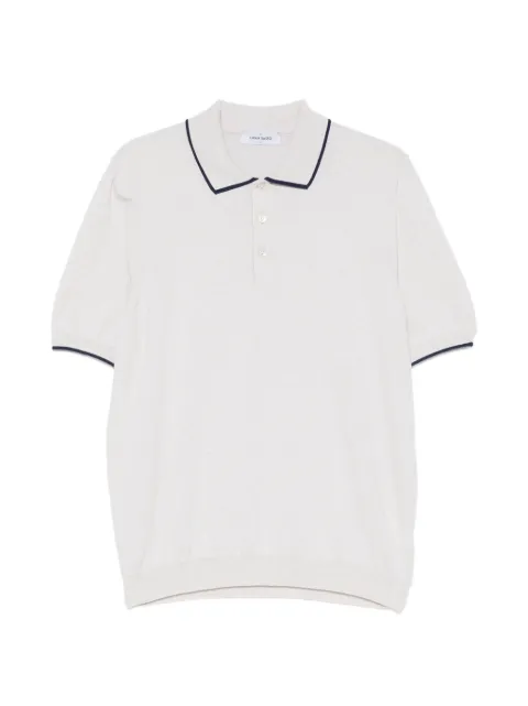 Gran Sasso contrast-trim short-sleeve polo shirt Neutrals 5717520613