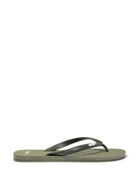 BOSS logo-print flip flops Green 50498208