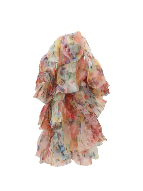 ZIMMERMANN Luna ruffled floral-print dress Orange 8163DS261