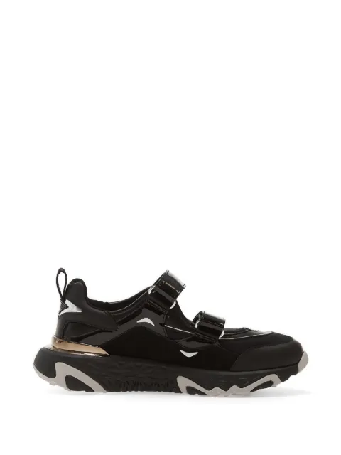 Karl Lagerfeld patent-finish touch-strap sneakers Black KL62406