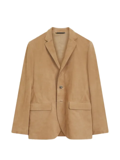 BOSS suede blazer with AMF stitching Neutrals 50558915