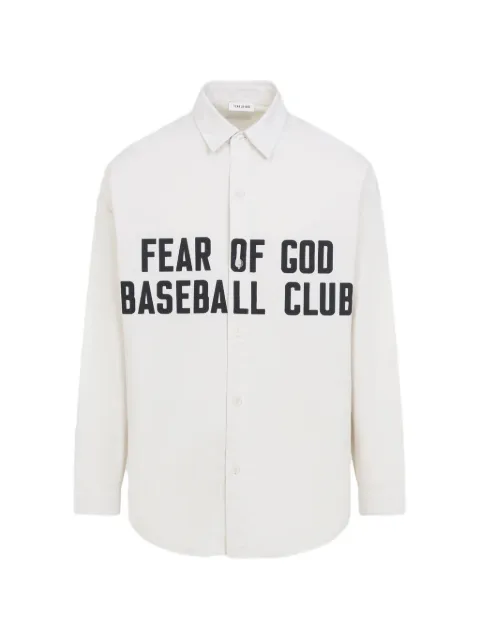 Fear Of God logo-print shirt Neutrals FG9M60611BCG