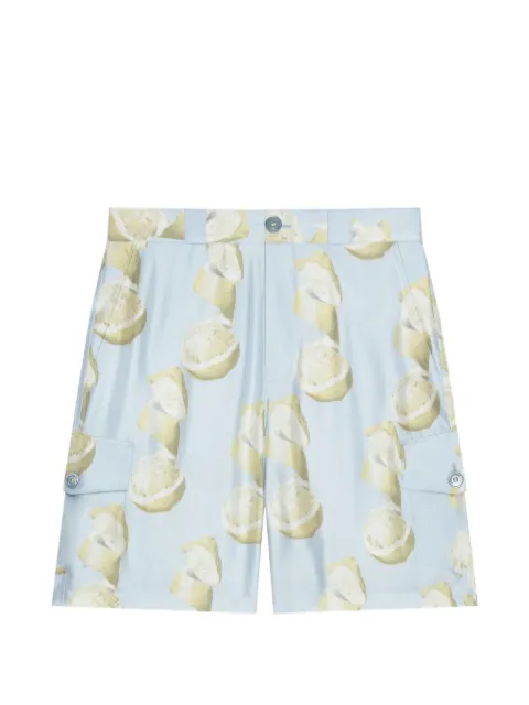 Givenchy lemon-print shorts Blue BM51GA15MX969