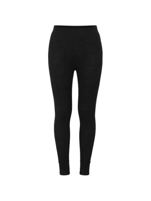 Givenchy logo-pattern leggings Black BW50S44ZD6001
