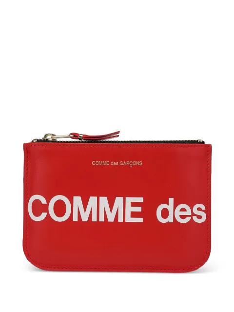 Comme Des Garçons logo-print leather wallet Red SA8100HL2