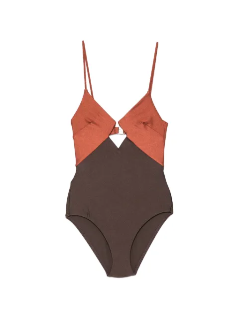 ZIMMERMANN Aster cut-out swimsuit Brown 9073WSS261