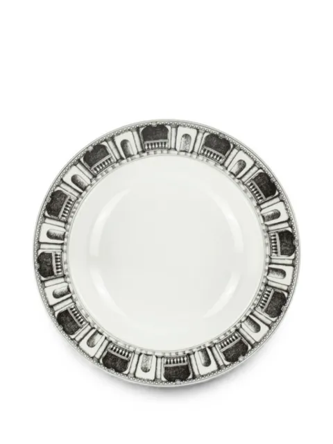 Fornasetti architectural-print dinnerware set White P50X002