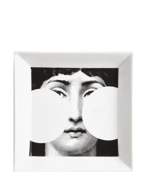 Fornasetti Tema e Variazioni catchall tray Black P64X149