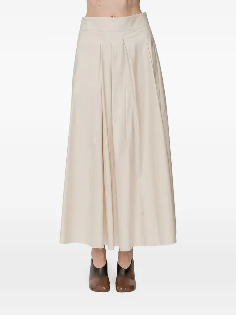 SUSANNE BOMMER pleated A-line skirt Neutrals 2347090512