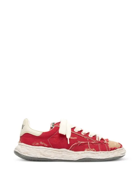 Maison MIHARA YASUHIRO Charles overdyed sneakers Red A16FW716RED