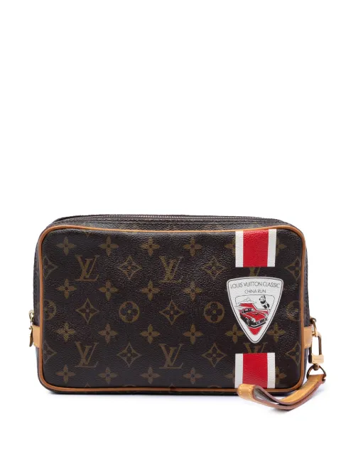 Louis Vuitton Pre-Owned 2008 Monogram China Run Pavel clutch bag Brown 7A3ECV7VELKNV12P