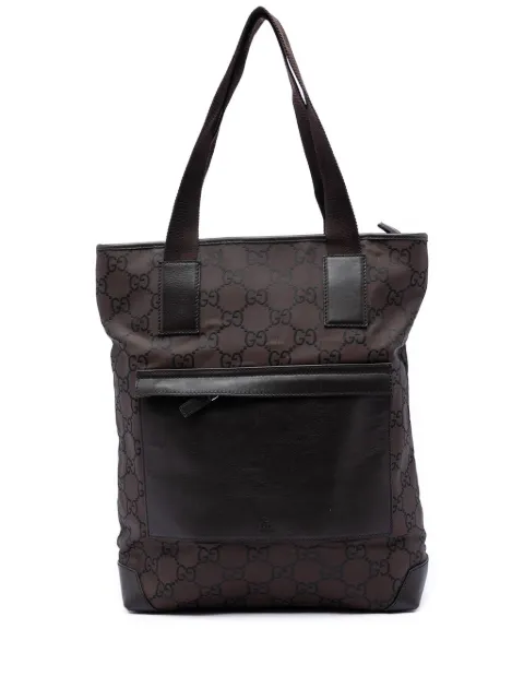 Gucci Pre-Owned 2016-2025 GG Nylon tote bag Brown 47FMOYPNK6DB7V0A