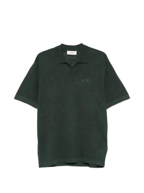 Les Deux logo-embroidered knit T-shirt Green 1001885