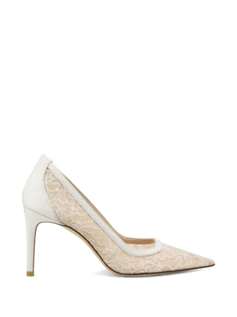 Stuart Weitzman Stuart Power floral-lace pumps Neutrals SN561FOQYXO