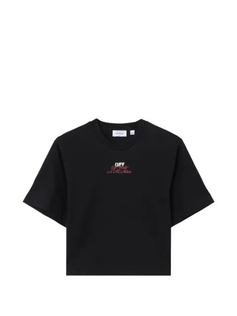 Off-White x AC Milan crop T-shirt Black 29A00571TW002
