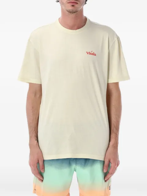 VISSLA Extra Strength logo-print T-shirt Neutrals M403CSTR