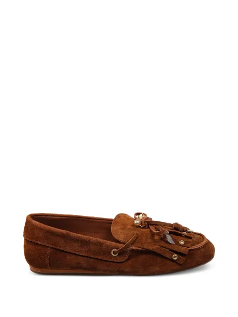 Ancient Greek Sandals Arodo charm-embellished mocassins Brown ARODO