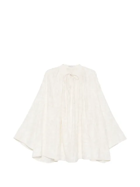 VIKTORIA CHAN paisley-embroidered blouse Neutrals SS26128