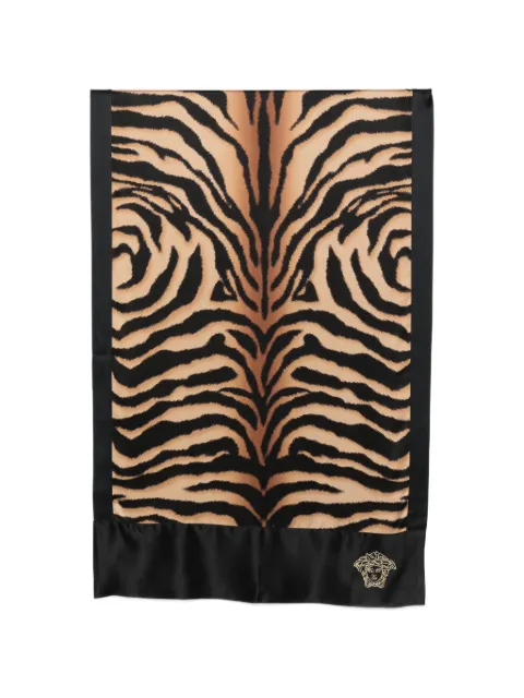 Versace Pre-Owned 2000s Medusa zebra-print scarf Neutrals VE350BDK