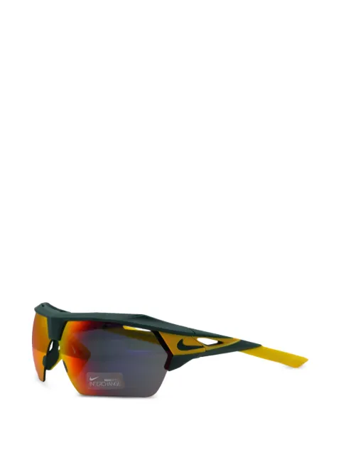 Nike Hyperforce geometric-frame sunglasses Green EV1029