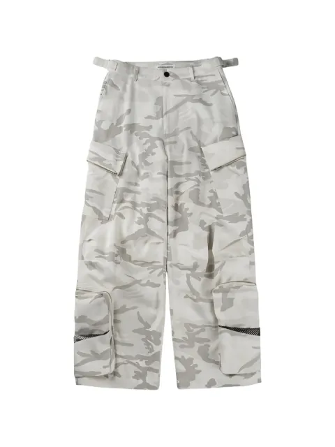 FFFPOSTALSERVICE Engineer camouflage-print cargo pants Grey FFFPSSS2623