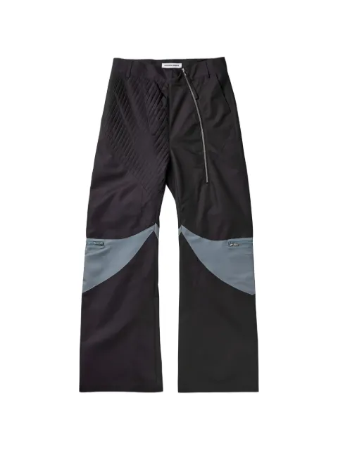 FFFPOSTALSERVICE Sahara contrast-insert trousers Purple FFFPSSS2616