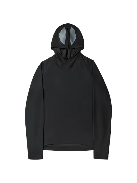 FFFPOSTALSERVICE Emishi eye-motif raglan-sleeve hoodie Black FFFPSSS2633