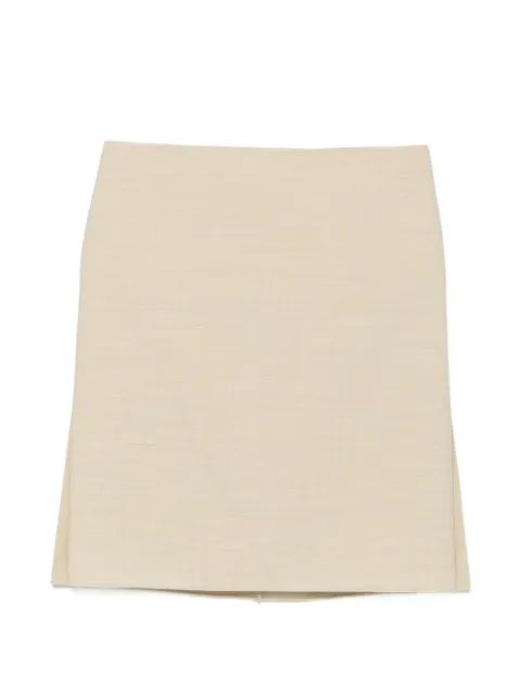 CALVIN KLEIN COLLECTION side-slit mini skirt Neutrals VY0W709