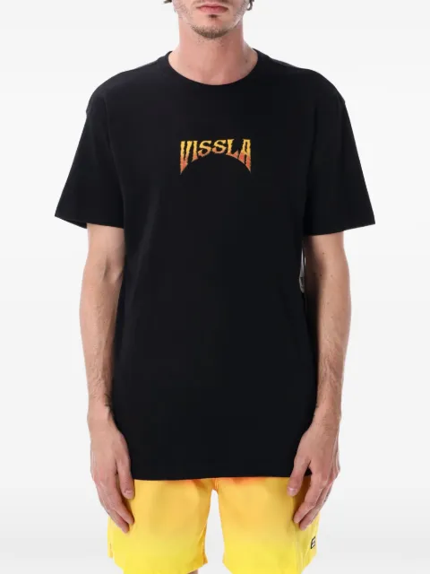 VISSLA Firing Sesh graphic-print T-shirt Black M426CFIR