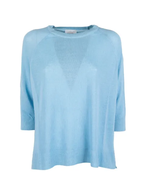 cinque raglan-sleeve fine-knit sweater Blue MONIC900