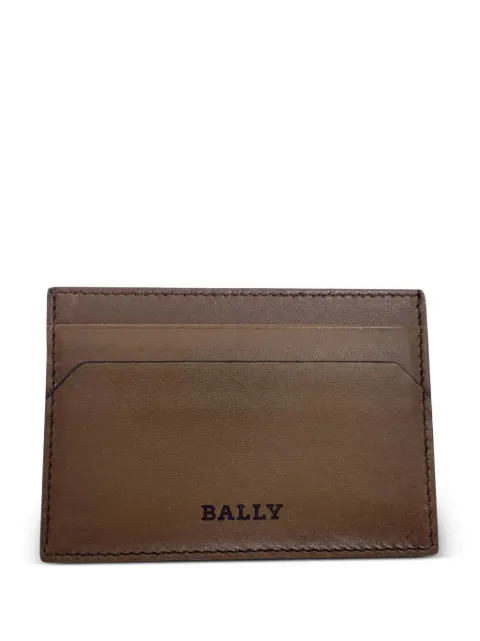 Bally 2021 logo-print card holder Brown MRPPUGBSM617426M