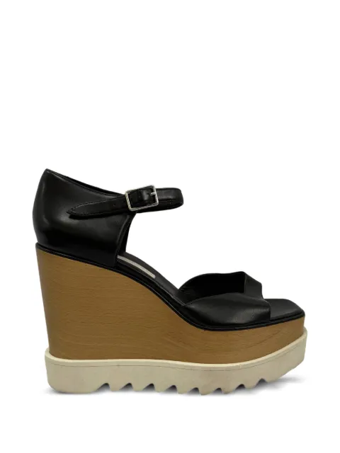 Stella McCartney Pre-Owned Elyse wedge sandals Black TONPUGBSH561530W