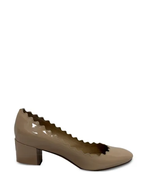 Chloé Vintage Lauren scalloped pumps Neutrals RFCPUGBSH720744W