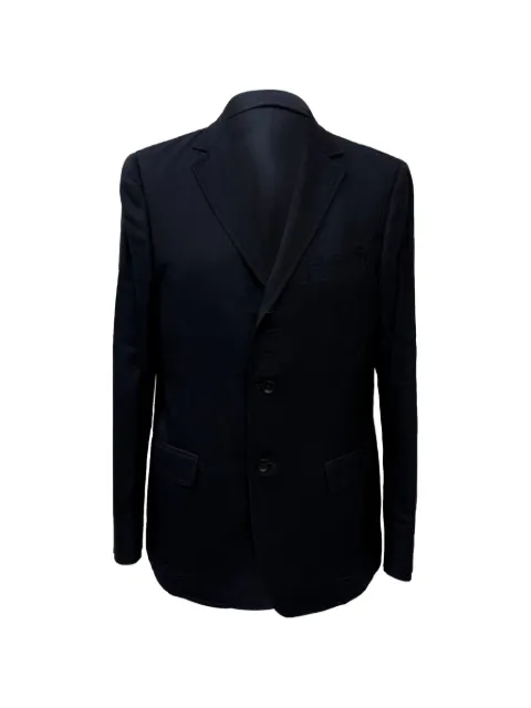 Ermenegildo Zegna Vintage Single-breasted stitch-detailed blazer Blue MRPPUGBCL537100M