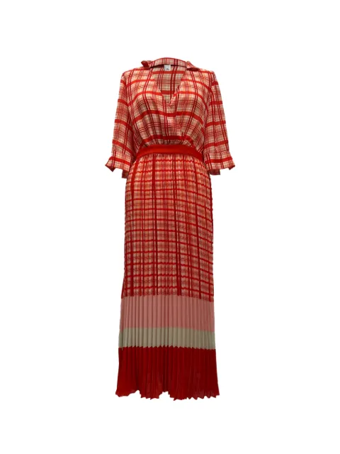 Iris & Ink Aeonium pleated dress Red TONPUGBCL537739W