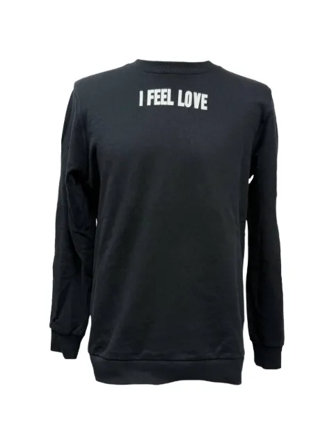 Givenchy Pre-Owned I Feel Love fleece sweater Black MRPPUGBCL510319M