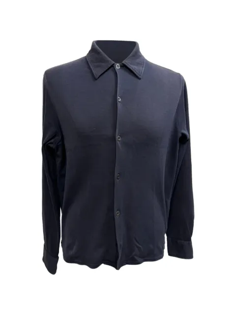 Prada Pre-Owned button-down long-sleeve shirt Blue RFCPUGBCL705099M