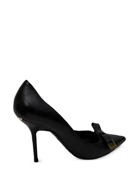Burberry Pre-Owned bow-accent pointed-toe pumps Black RFCPUGBSH721751W