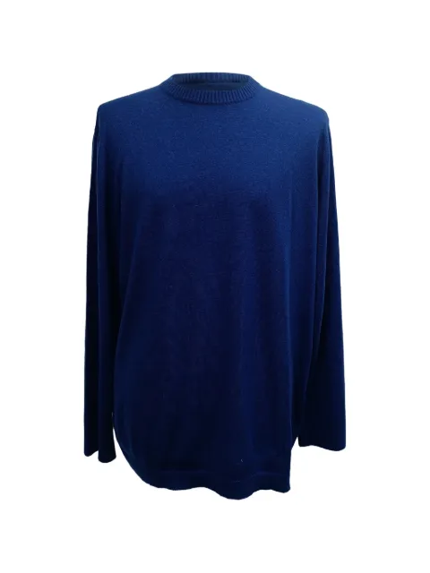 Loro Piana Pre-Owned Knitted round-neck sweater Blue MRPPUGBCL636029W