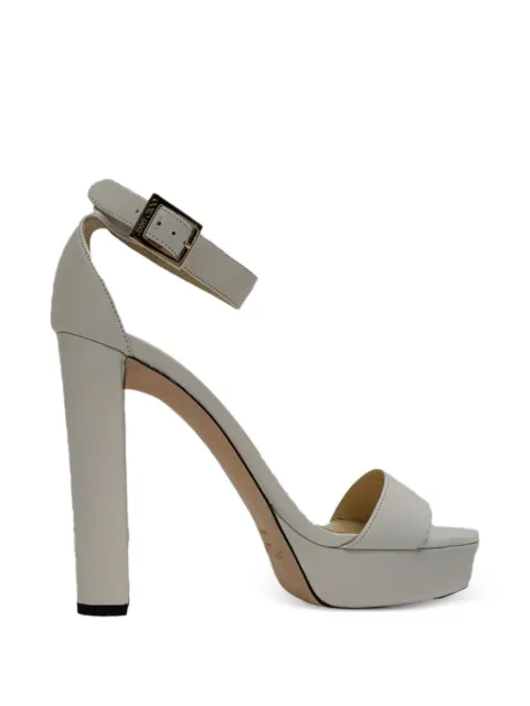 Jimmy Choo Pre-Owned ankle strap platform sandals Neutrals TONPUGBSH639766W
