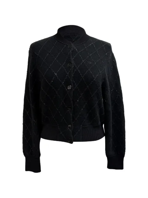 SANDRO Cabaret sequin cardigan Black RFCPUGBCL720145W