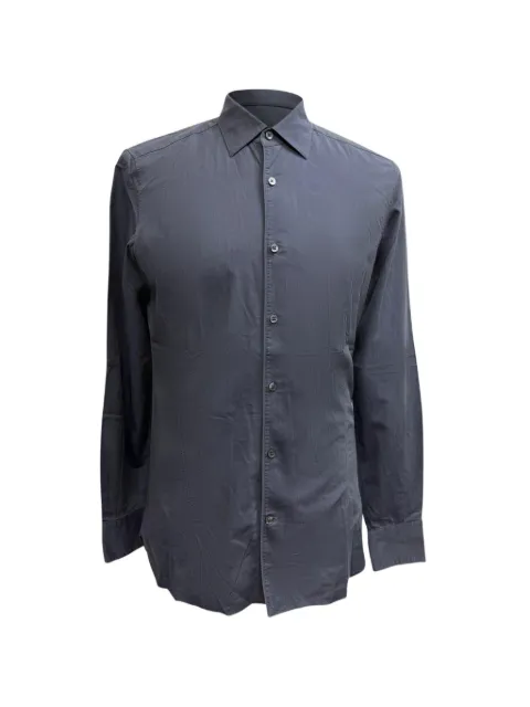 Ermenegildo Zegna Vintage Silver Line button-down shirt Blue RFCPUGBCL705110M
