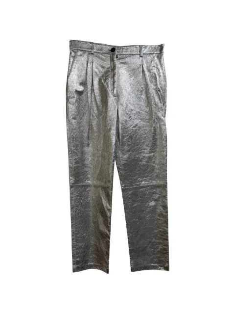 Etro Vintage metallic tailored trousers Silver HNPUGBCL720771W