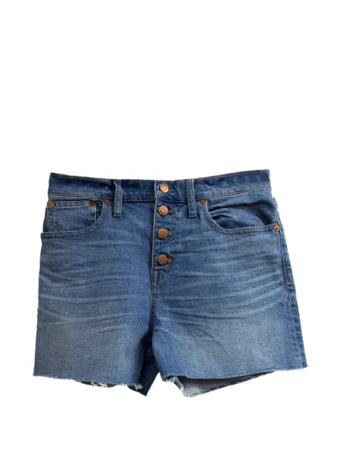 Madewell High Rise raw-edge shorts Blue RFCPUGBCL715447W