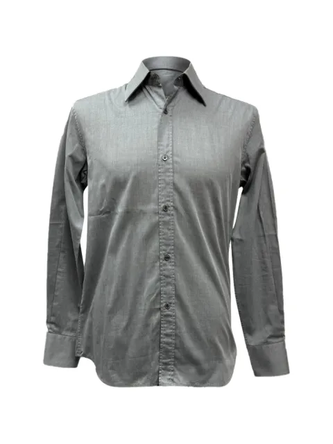 Gucci Pre-Owned long-sleeve button-up shirt Grey MRPPUGBCL536947M