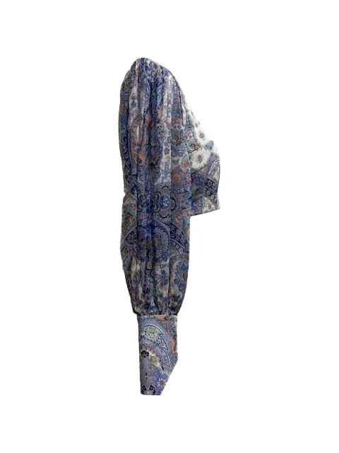 ZIMMERMANN Paisley-print cropped top Blue RFCPUGBCL713864W